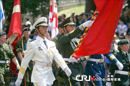 中國儀仗隊(duì)參加俄羅斯閱兵，展現(xiàn)軍威與友誼的壯麗畫卷，中俄友誼見證，中國儀仗隊(duì)參加俄羅斯閱兵，壯麗畫卷展現(xiàn)軍威與深情友誼